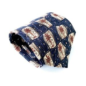 Vintage Dion Collection Funky Palm Tree Silk Tie